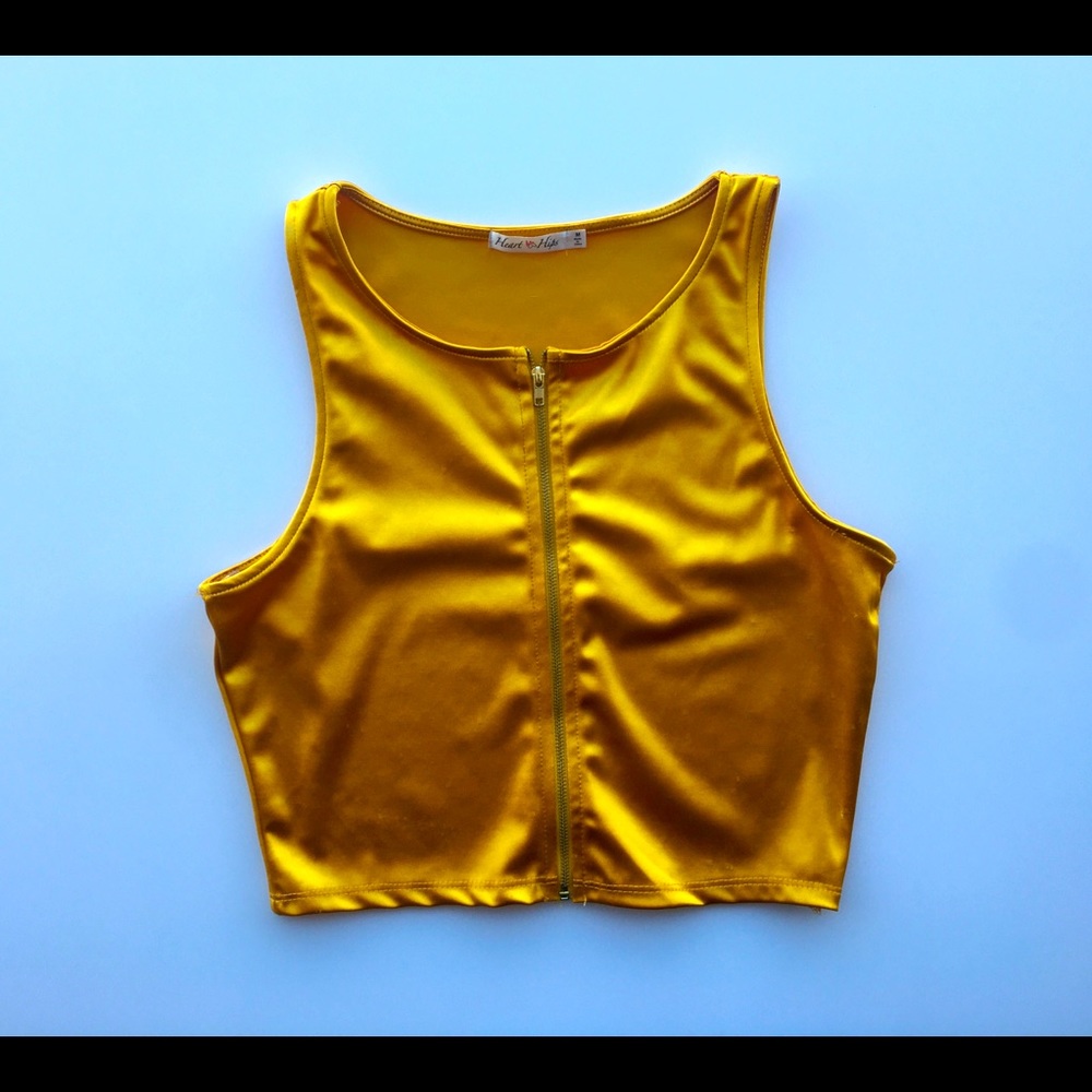 Satin crop top